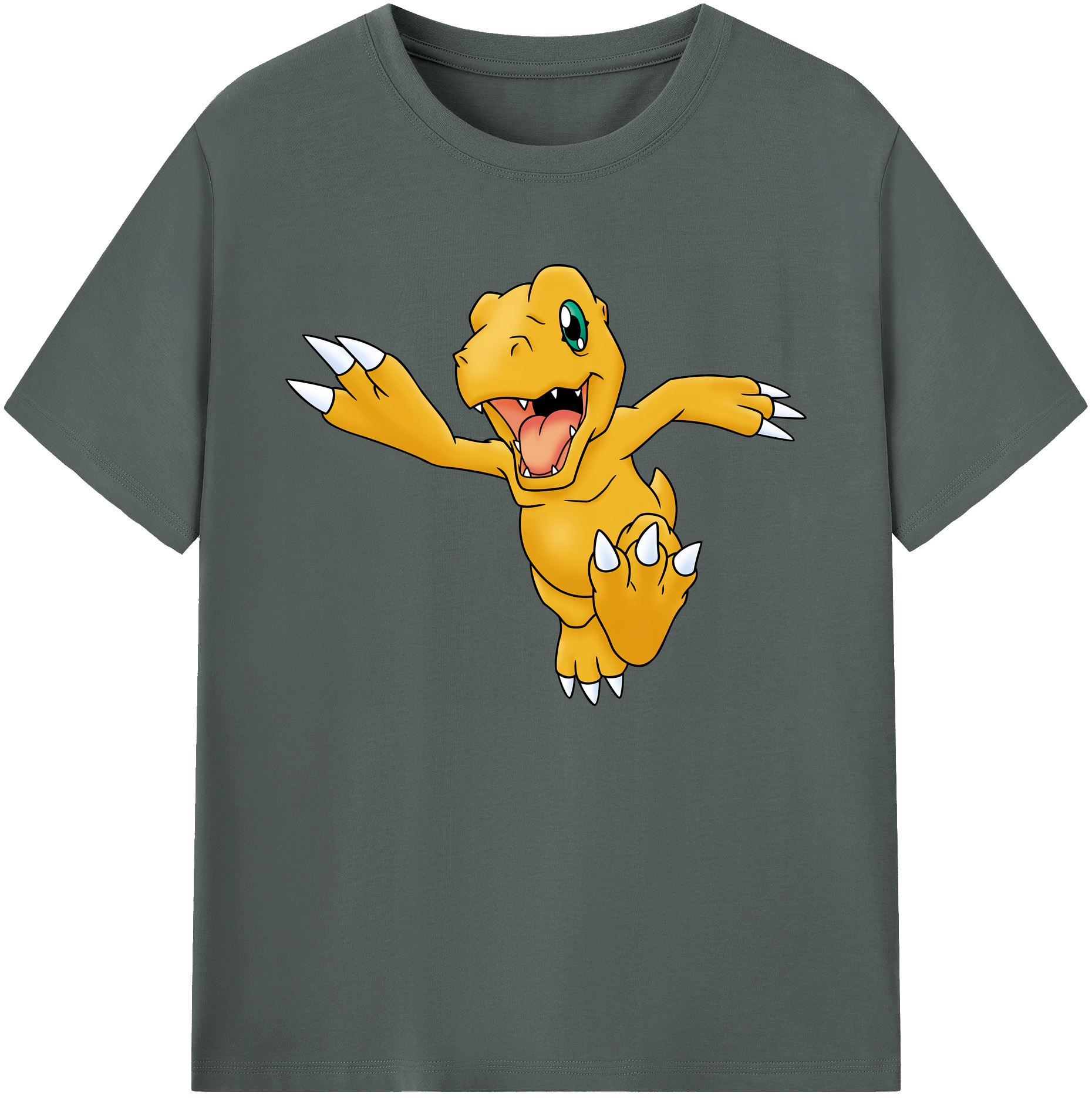 （画像用） Digimon デジタルモンスター/デジモン 綿100％ メンズ半袖Tシャツ｜肌触りやわらか＆通気性